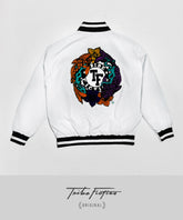 Koi Fish All White Windproof Jacket
