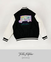 Milk Van Contrast Sleeve Windproof Jacket