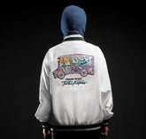 Milk Van All White Windproof Jacket