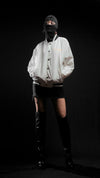 Koi Fish All White Windproof Jacket