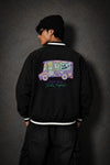 Milk Van All Black Windproof Jacket - back view