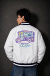 Milk Van All White Windproof Jacket - back view