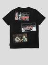 Back of the Moo and Mamboo 3 black t-shirt showing three night drive comic panels